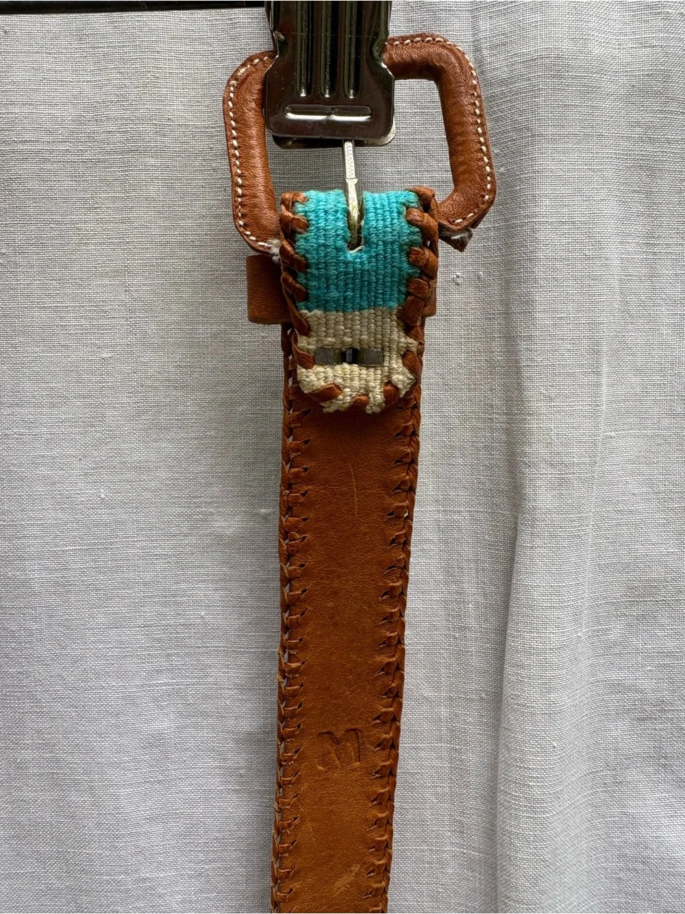 Vintage Handmade Belts From Guatemala Medium Set of 2